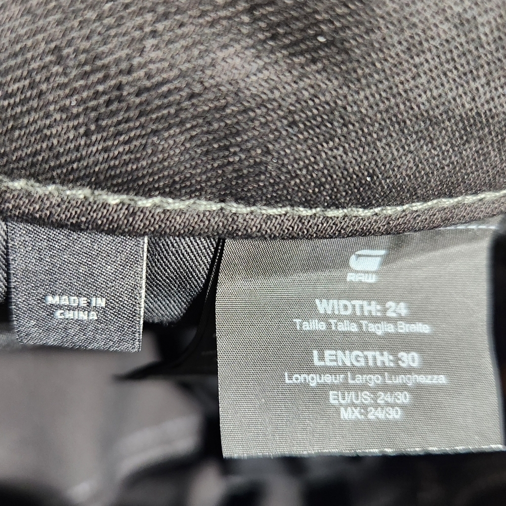 NWOT G-Star RAW 3301 Slim Black Button-up Youth Jeans (W24xL30) - Picture 12 of 16